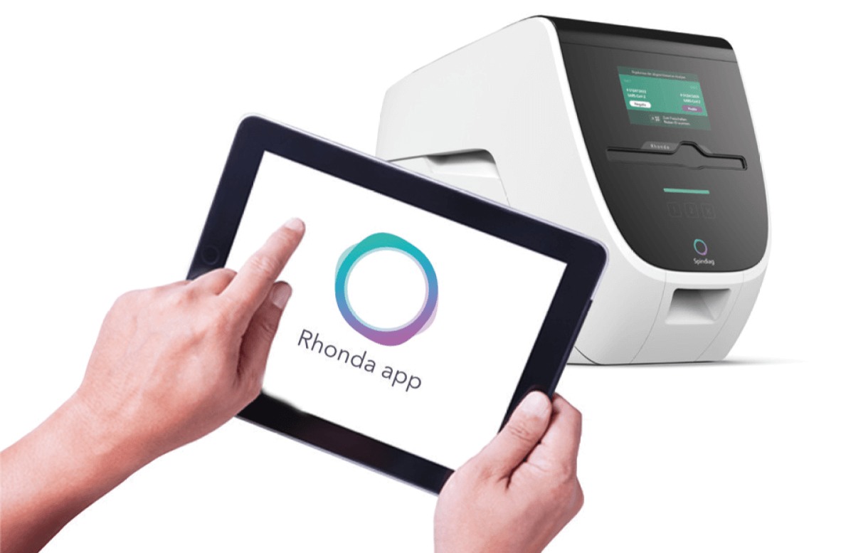Rhonda app zur Nutzung mit Rhonda player zur Erkennung von Infektionen am Point of Care